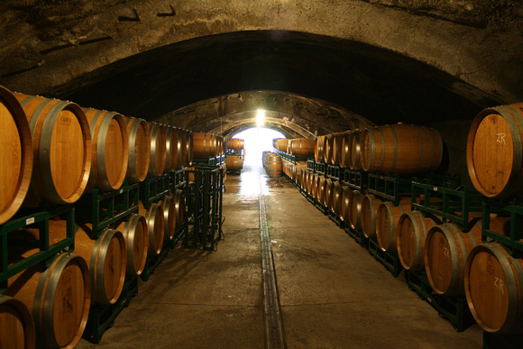 Wine cave in Napa Valley